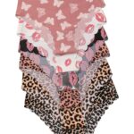 6pcs of Women'S Seamless Wave-Style Bikini Underwear - Soft And Comfortable Low-Rise Fashionable Lingerie